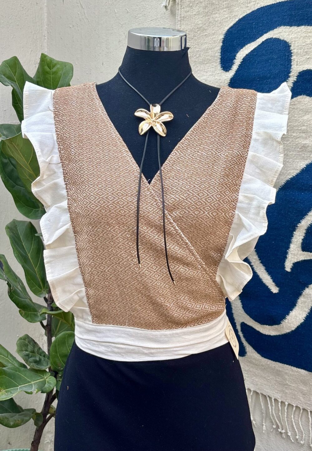 Blusa cruzada telar cintura - Image 2