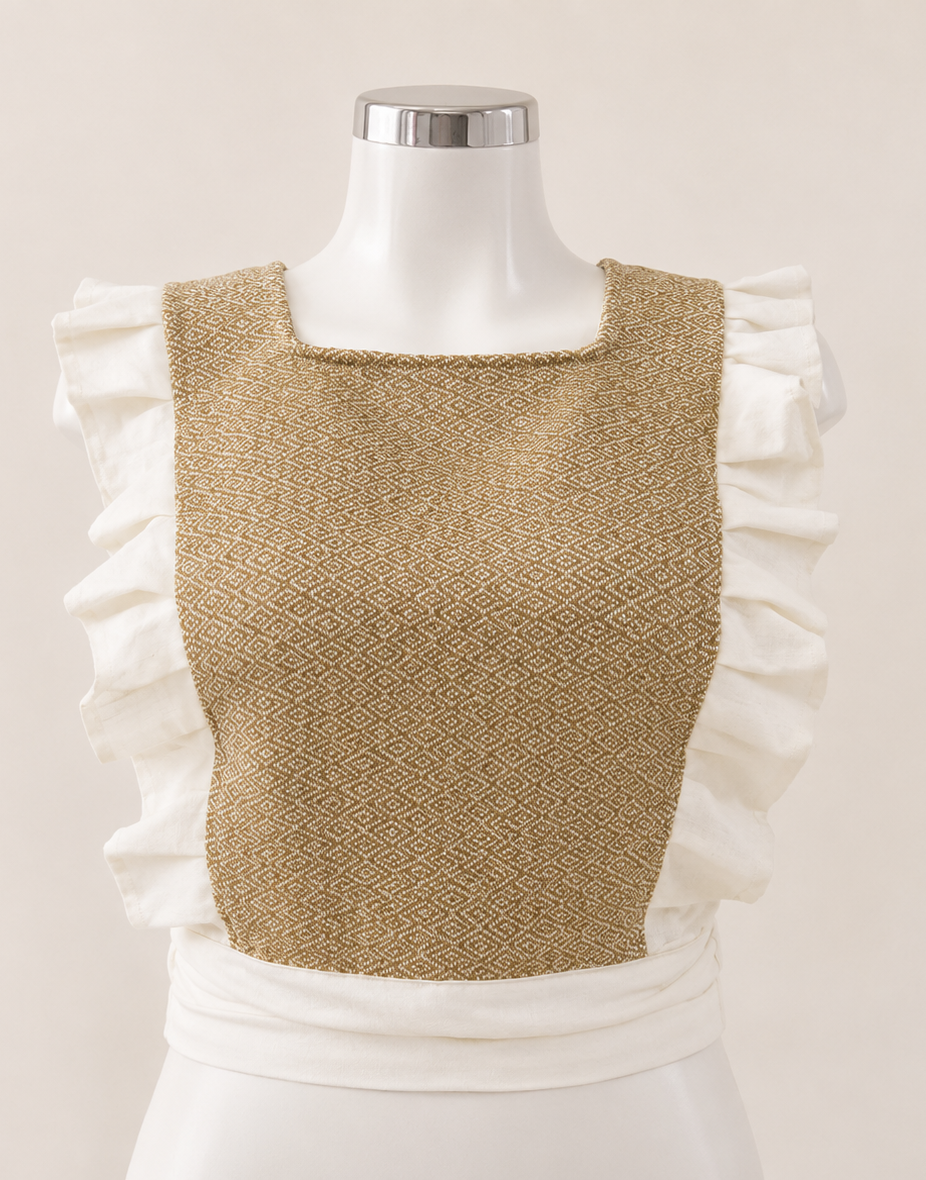 Blusa cruzada telar cintura - Image 3