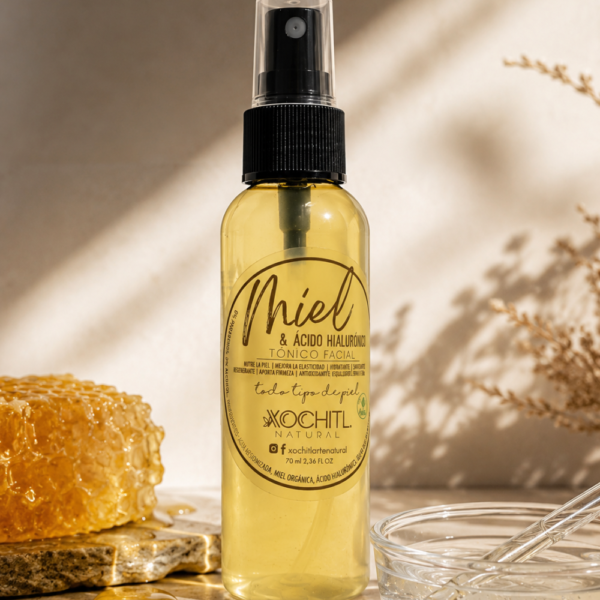 Tónico facial "Miel y ácido hialurónico"