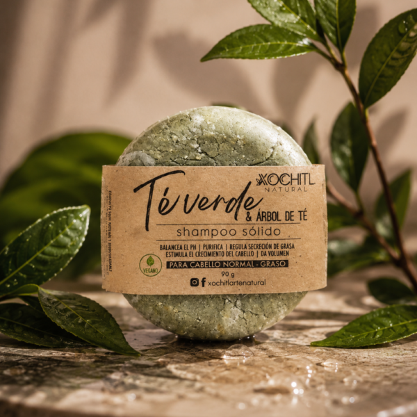 Shampoo sólido "Té verde y árbol de té"