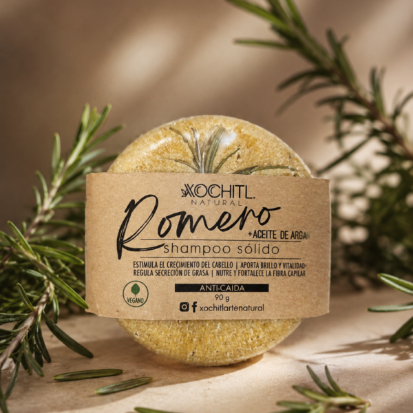 Shampoo sólido "Romero y aceite de argán" - Anticaída