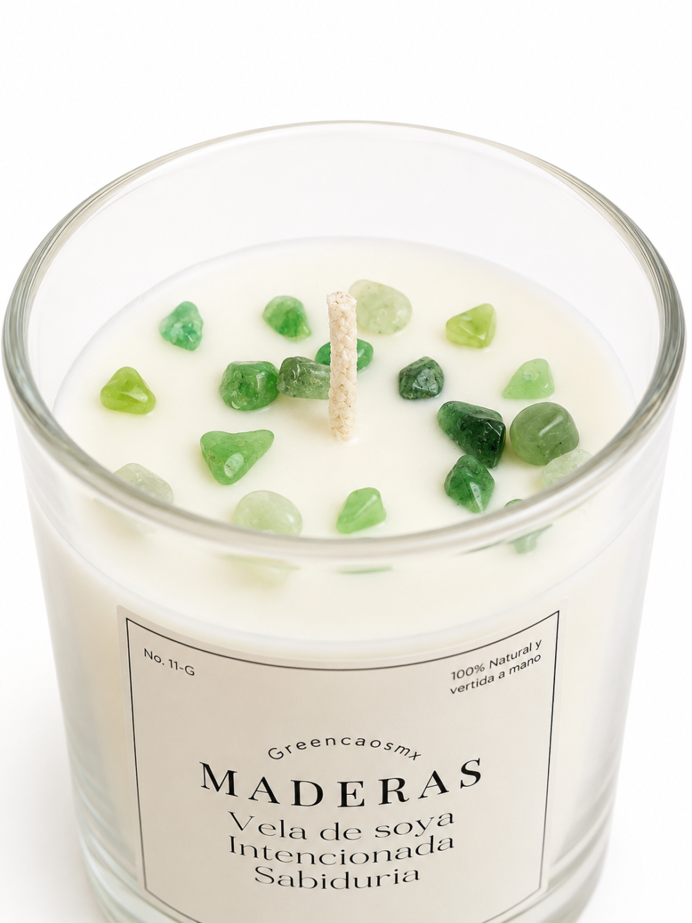 Vela de soya intencionada "Madera" - Imagen 3